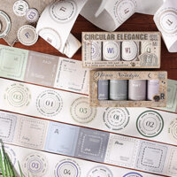 Băng văn bản cổ điển Băng tiếng Anh diy Sticker Sổ tay Chất liệu