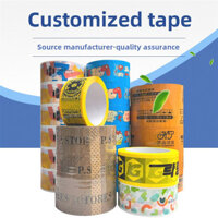 Băng vận chuyển in tùy chỉnh - Băng đóng gói trong suốt có Logo, mã QR và thiết kế cá nhân - Keo chắc chắn, cuộn lớn để niêm phong an toàn và giải pháp hậu cần