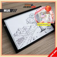 Bảng Vẽ Đèn LED 3 Cấp Độ Hắt Siêu Sáng Có Viền Thước Kẻ Khổ A4 (Bản Cao Cấp) Hangnoidiagiare88