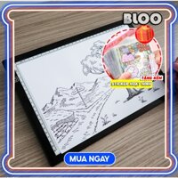 Bảng Vẽ Đèn LED 3 Cấp Độ Hắt Siêu Sáng Có Viền Thước Kẻ Khổ A4 (Bản Cao Cấp) Bloo16