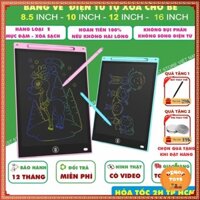 Bảng vẽ điện tử, bảng viết tự xóa thông minh cho bé màn hình LCD 8.5in, 10in, 12, 16, 20 inch đơn sắc và đa sắc