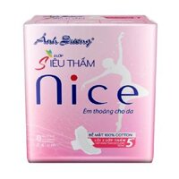 Băng Vệ Sinh Ánh Dương Lõi 3 Lớp Siêu Thấm Nice Có Cánh 24cm x 8 Miếng