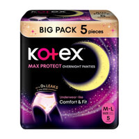Băng vệ sinh ban đêm dạng quần size M/L Kotex gói 5 miếng (1 Gói)