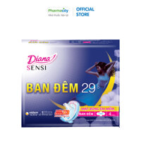 Băng vệ sinh ban đêm Diana Sensi Night 29cm Gói 4 miếng