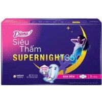 Băng vệ sinh ban đêm Diana Super Night Siêu Thấm 35cm