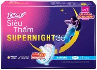 Băng vệ sinh ban đêm Diana cánh 35cm 3M