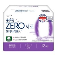 Băng vệ sinh ban đêm Kleannara Zero Overnight, Hàn Quốc 33cm- 12 miếng