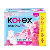 Băng vệ sinh ban ngày siêu mỏng có cánh Kotex Gardenia Deo+ 23cm (20 miếng)