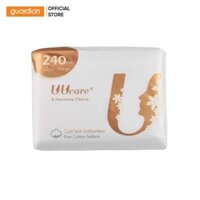 Băng Vệ Sinh Ban Ngày Uucare Ultra Slim Cool Tech Antibacterial Pure Cotton Surface 24Cm 12 Miếng