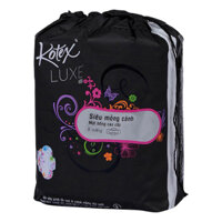 Băng Vệ Sinh Cao Cấp Kotex Luxe Hoa Lưới Siêu Thấm – Siêu Mỏng Cánh 8 Miếng (8 x 48)