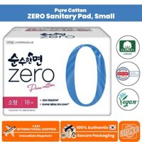 Băng vệ sinh Cotton nguyên chất ZERO, Nhỏ, 18 CÁI, Băng vệ sinh Hàn Quốc