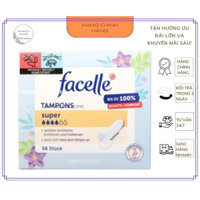 Băng vệ sinh dạng ống Tampon Facelle Normal Comfort Đức đủ size dòng thấm vừa siêu êm - Hàng nội địa Đức - Shimizu Store