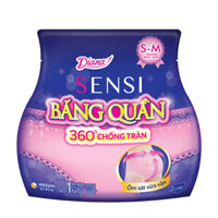 Băng Vệ Sinh Dạng Quần DIANA SENSI NIGHT SHORT Ban Đêm 360 Chống Tràn (2 chiếc)