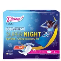 Băng vệ sinh Diana Sensi ban đêm cool fresh 29cm