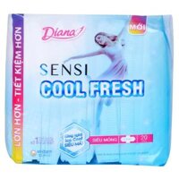 Băng vệ sinh Diana Sensi cool fresh siêu mỏng cánh 23cm 20 miếng