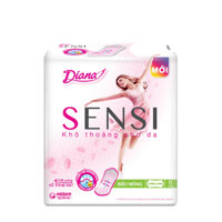 Băng Vệ Sinh DIANA SENSI DAY Siêu Mỏng Không Cánh Khô Thoáng Ban Ngày 23cm (8 miếng)