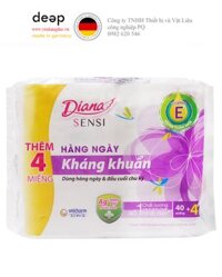 Băng Vệ Sinh Diana Sensi Hằng Ngày Kháng Khuẩn 40 Miếng Thêm 4 Miếng DEEP30 www.yeuhangduc.vn sẵn sàng cho bạn