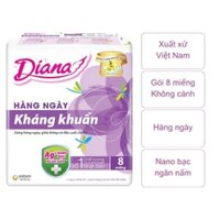 Băng vệ sinh Diana Sensi hàng ngày kháng khuẩn (gói 8 miếng)