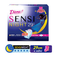 Băng Vệ Sinh DIANA SENSI NIGHT Chống Tràn Ban Đêm 29cm (4 miếng)