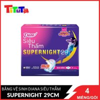 Băng Vệ Sinh Diana Siêu Thấm Supernight 29Cm12-1902