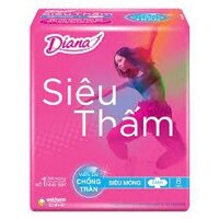 Băng vệ sinh Diana siêu thấm siêu mỏng cánh 8 miếng SAUMO1618
