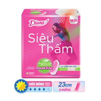 Băng Vệ Sinh DIANA Siêu Thấm Siêu Mỏng Không Cánh 23cm