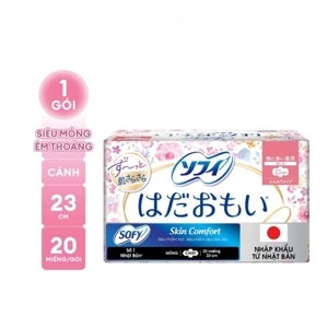 Băng vệ sinh Diana Sofy Skin Comfort có cánh 23cm (gói 20 miếng)