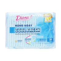 Băng vệ sinh hàng ngày Diana Sensi Cool Fresh mát lạnh không cánh 20 miếng