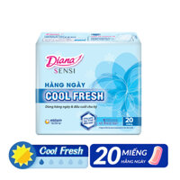 Băng Vệ Sinh Hằng Ngày DIANA SENSI COOL FRESH DAILY Mát Sạch 20 miếng