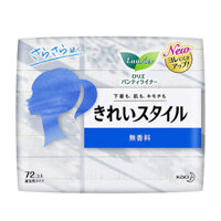 Băng vệ sinh hàng ngày Laurier Nhật Bản 72 miếng - Màu bạc Không mùi
