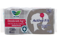 Băng Vệ Sinh Hàng Ngày Laurier Active Fit Ag+ Phân Tử Bạc 2 Tác Động 36 Miếng.