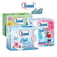 Băng vệ sinh ICOOL CHILL mặt vải nhung siêu mềm, mát lạnh {8 gói}