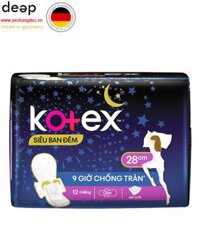 Băng Vệ Sinh Kotex Ban Đêm 12Miếng*28Cm DEEP37 www.yeuhangduc.vn sẵn sàng cho bạn