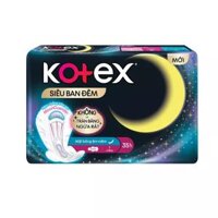 Băng vệ sinh Kotex ban đêm siêu mỏng cánh 35cm gói 3 miếng (1 gói)