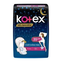 Băng vệ sinh Kotex ban đêm 35cm 3 miếng 								 								Tình trạng: 									 									Còn hàng