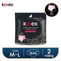 Băng vệ sinh Kotex Đêm dạng quần cỡ M/L 2 miếng