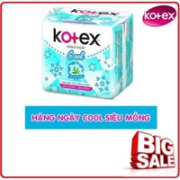 Băng Vệ Sinh KOTEX Hằng Ngày bạc hà Gói  20 + 4 Miếng