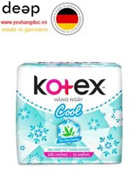 Băng Vệ Sinh Kotex Hằng Ngày Thảo Dược Cool 20 Miếng DEEP33 www.yeuhangduc.vn sẵn sàng cho bạn