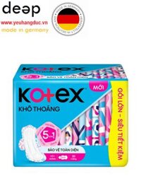 Băng Vệ Sinh Kotex Khô Thoáng Siêu Mỏng Cánh 23cm 20 Miếng DEEP33 www.yeuhangduc.vn sẵn sàng cho bạn