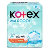 Băng vệ sinh Kotex Max Cool siêu mỏng không cánh 8 miếng