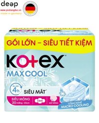 Băng Vệ Sinh Kotex Max Cool Siêu Mỏng Cánh Gói 20 Miếng 23Cm DEEP37 www.yeuhangduc.vn sẵn sàng cho bạn