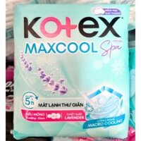 Băng vệ sinh Kotex Maxcool  8 miếng mỏng cánh chiết xuất Lavender