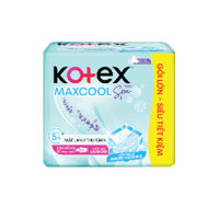Băng vệ sinh KOTEX Maxcool siêu mỏng cánh 20cm (16 miếng)