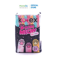 Băng vệ sinh Kotex Mini Meow siêu mềm 24cm Gói 8 miếng