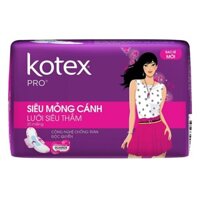 Băng Vệ Sinh Kotex Pro Siêu Mỏng Cánh Gói Lớn 20 Miếng