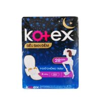 Băng vệ sinh KOTEX siêu ban đêm 28CM, mặt lưới, SMC 4 x48
