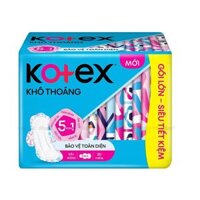 Băng vệ sinh KOTEX Siêu Mỏng Khô Thoáng Bảo Vệ Toàn Diện Có Cánh                                       Gói 20 miếng