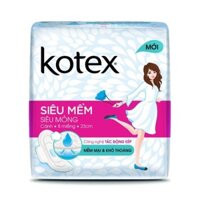 Băng Vệ Sinh Kotex Siêu Mỏng Siêu Mềm Cánh (8 miếng/Gói)