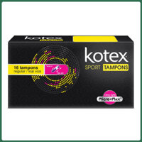 Băng Vệ Sinh Kotex Sport Tampon Loại Vừa 16 Miếng Tampon Regular