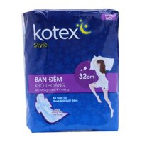 Băng Vệ Sinh Kotex Style Ban Đêm Siêu Mỏng Cánh 3 Miếng (32cm)